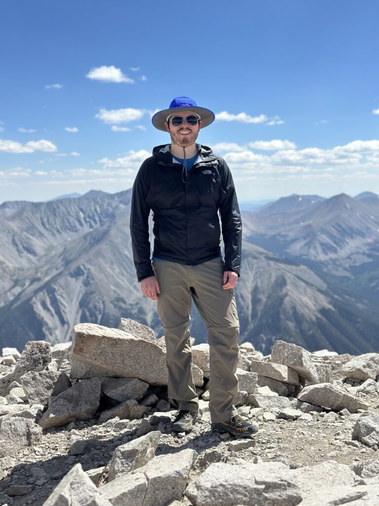 Jon at the summit of Mount Princeton